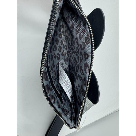 Disney Minnie Mouse Wristlet Bag Clutch Animal Print Faux Leather NEW - Picture 3 of 3